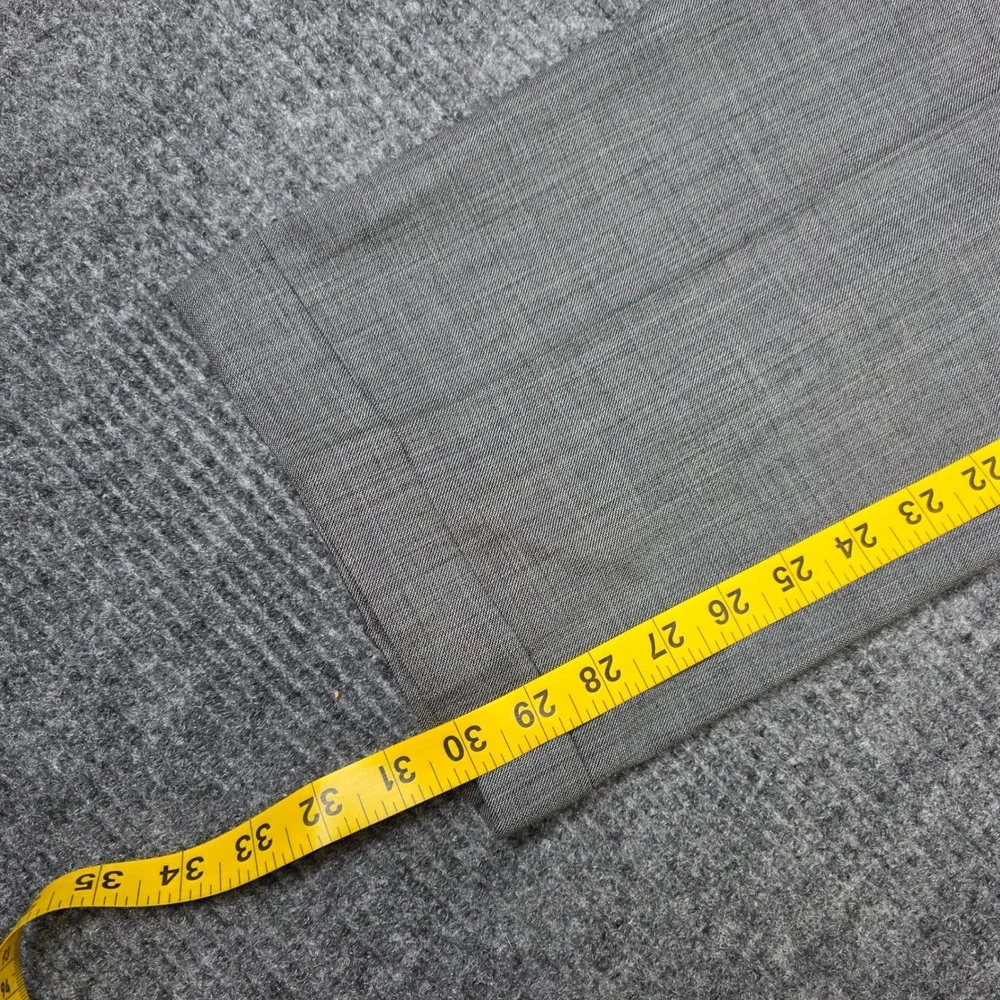 W.H. Belk Wool Pleated‎ Cuffed Dress Pants Men's Size W36 L30 Gray Slacks